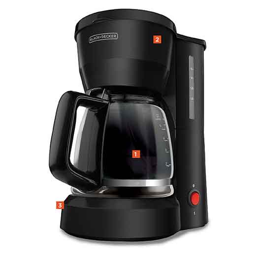 5 Cup Compact Switch Coffeemaker DCM600B BLACK DECKER